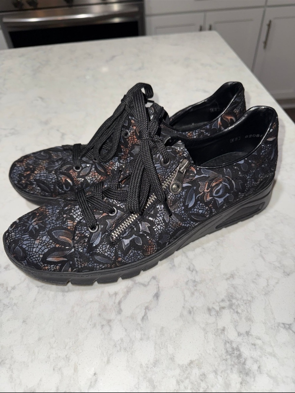 Rieker  Antistress Remonte  Velvet Floral Shoes